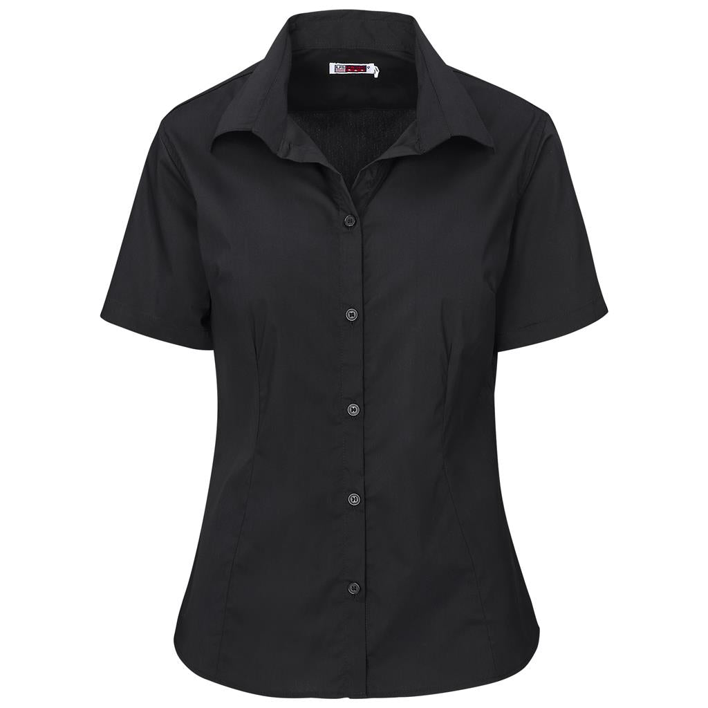 Ladies Short Sleeve Sheffield Stretch Shirt BLACK