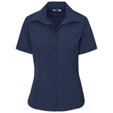 Ladies Short Sleeve Sheffield Stretch Shirt NAVY