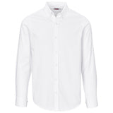 Mens Long Sleeve Cotton Twill Moderna Shirt WHITE