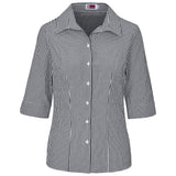 Ladies 3/4 Sleeve Ashford Shirt BLACK