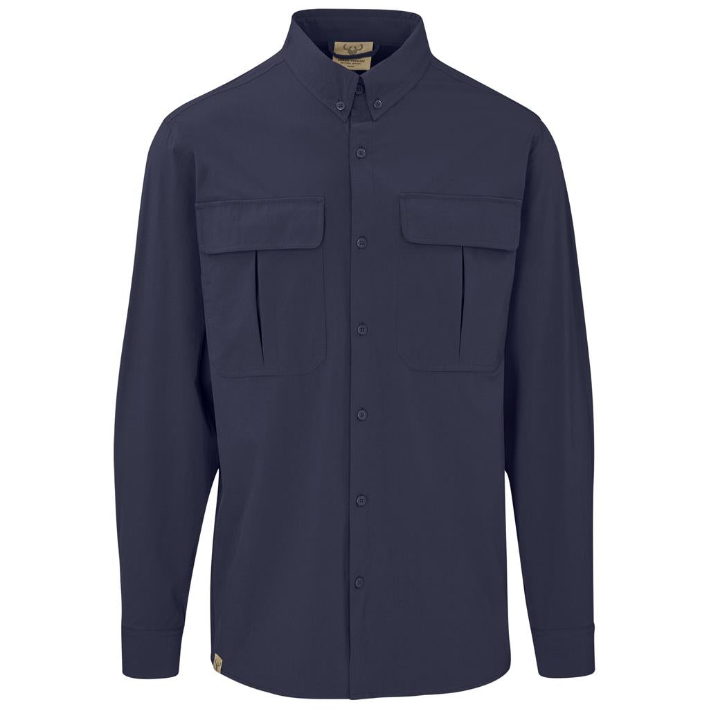 Mens Long Sleeve Amatola Shirt NAVY