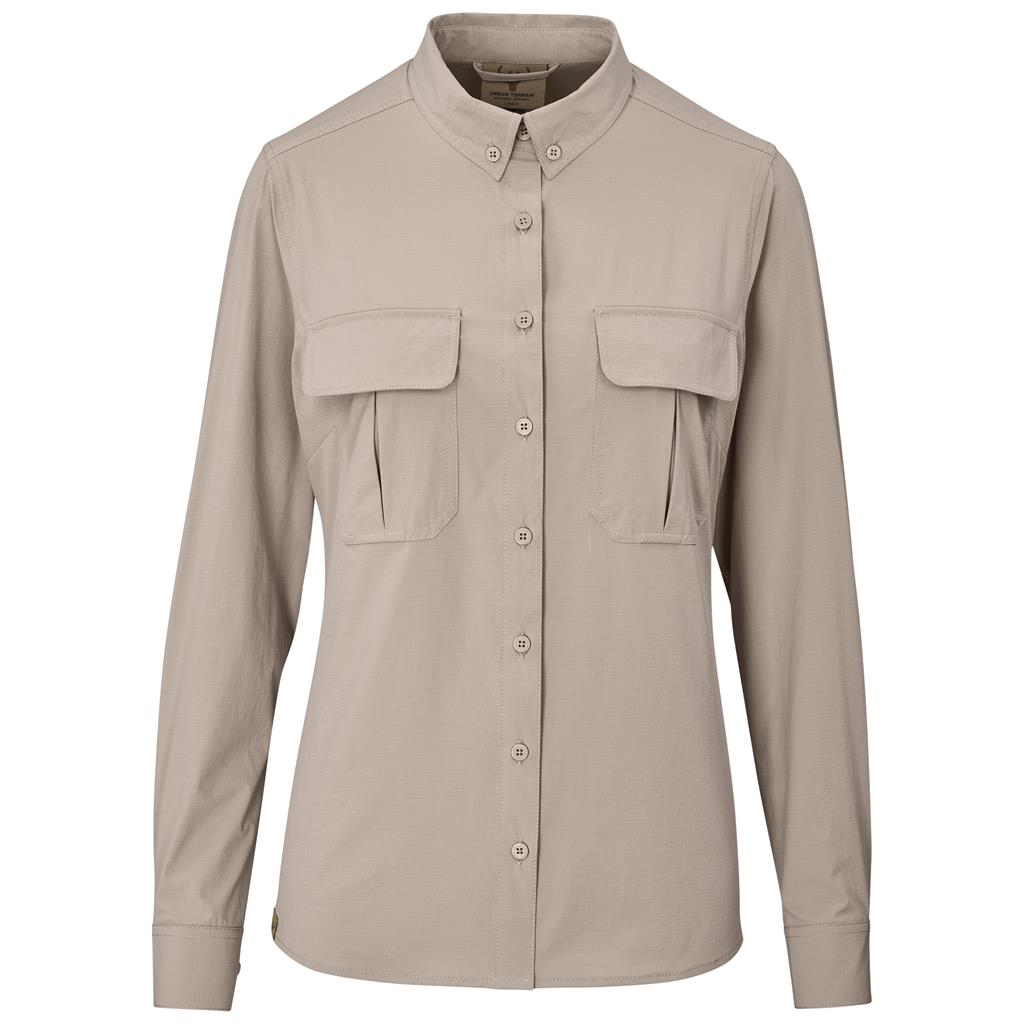 Ladies Long Sleeve Amatola Shirt KHAKI
