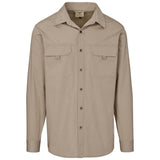 Mens Long Sleeve Mawenzi Twill Shirt KHAKI