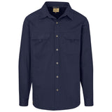 Mens Long Sleeve Mawenzi Twill Shirt NAVY