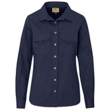 Ladies Long Sleeve Mawenzi Twill Shirt NAVY