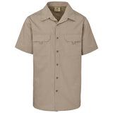 Mens Short Sleeve Mawenzi Twill Shirt KHAKI