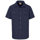 Mens Short Sleeve Mawenzi Twill Shirt NAVY