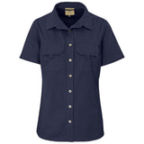 Ladies Short Sleeve Mawenzi Twill Shirt NAVY