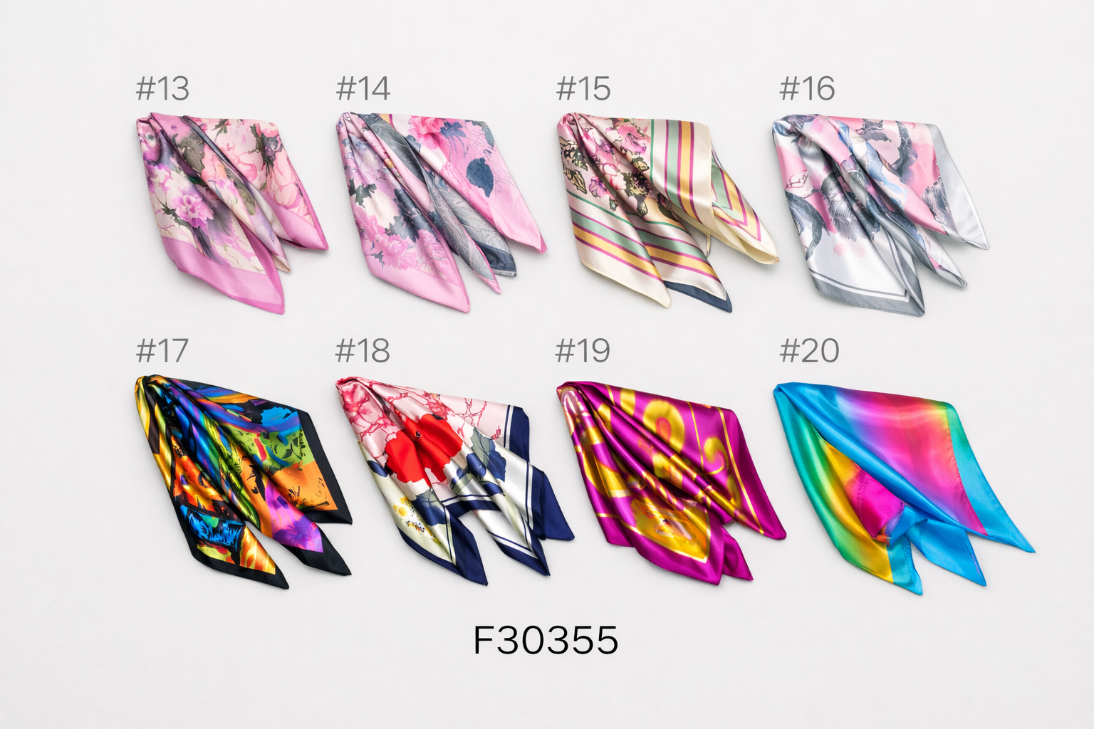 Satin Scarfs - 60cm x 60cm