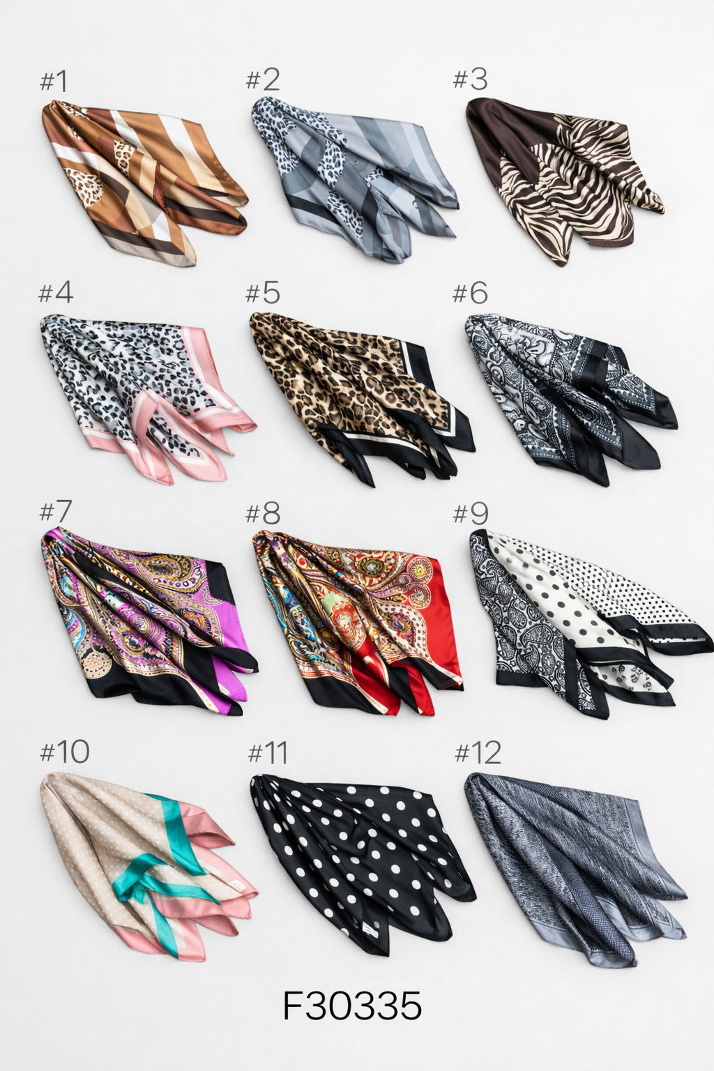 Satin Scarfs - 60cm x 60cm