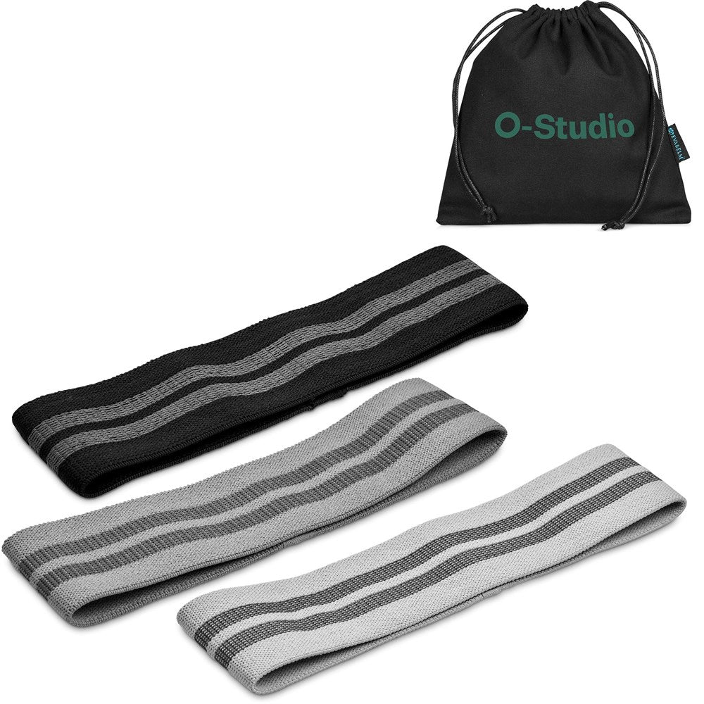 Eva & Elm Interstellar Resistance Bands - Set Of 3 BLACK