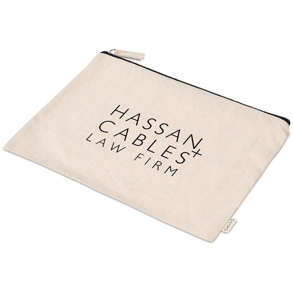 Okiyo Midori Cotton A5 Document Pouch NATURAL