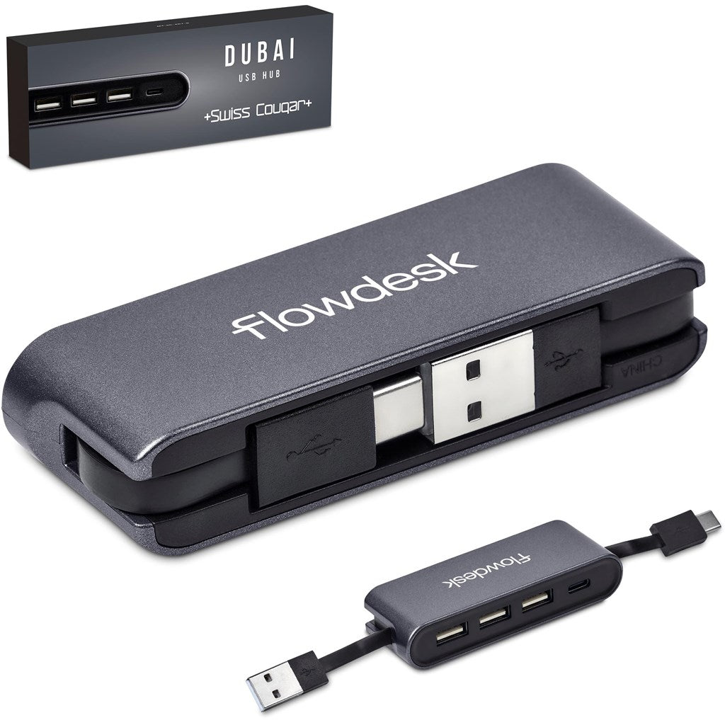 Swiss Cougar Dubai USB Hub - Gun Metal GUN METAL