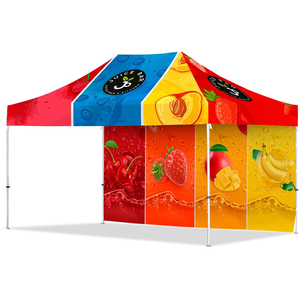 Coated Steel Sublimated Gazebo 4.5m x 3m 1 Long Full-Wall Skin Default Title