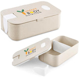 Okiyo Machi Wheat Straw Lunch Box SOLID WHITE