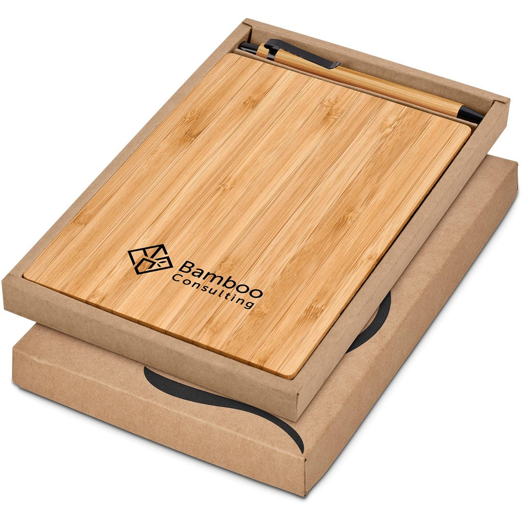 Okiyo Yahari Bamboo Notebook & Pen Set NATURAL