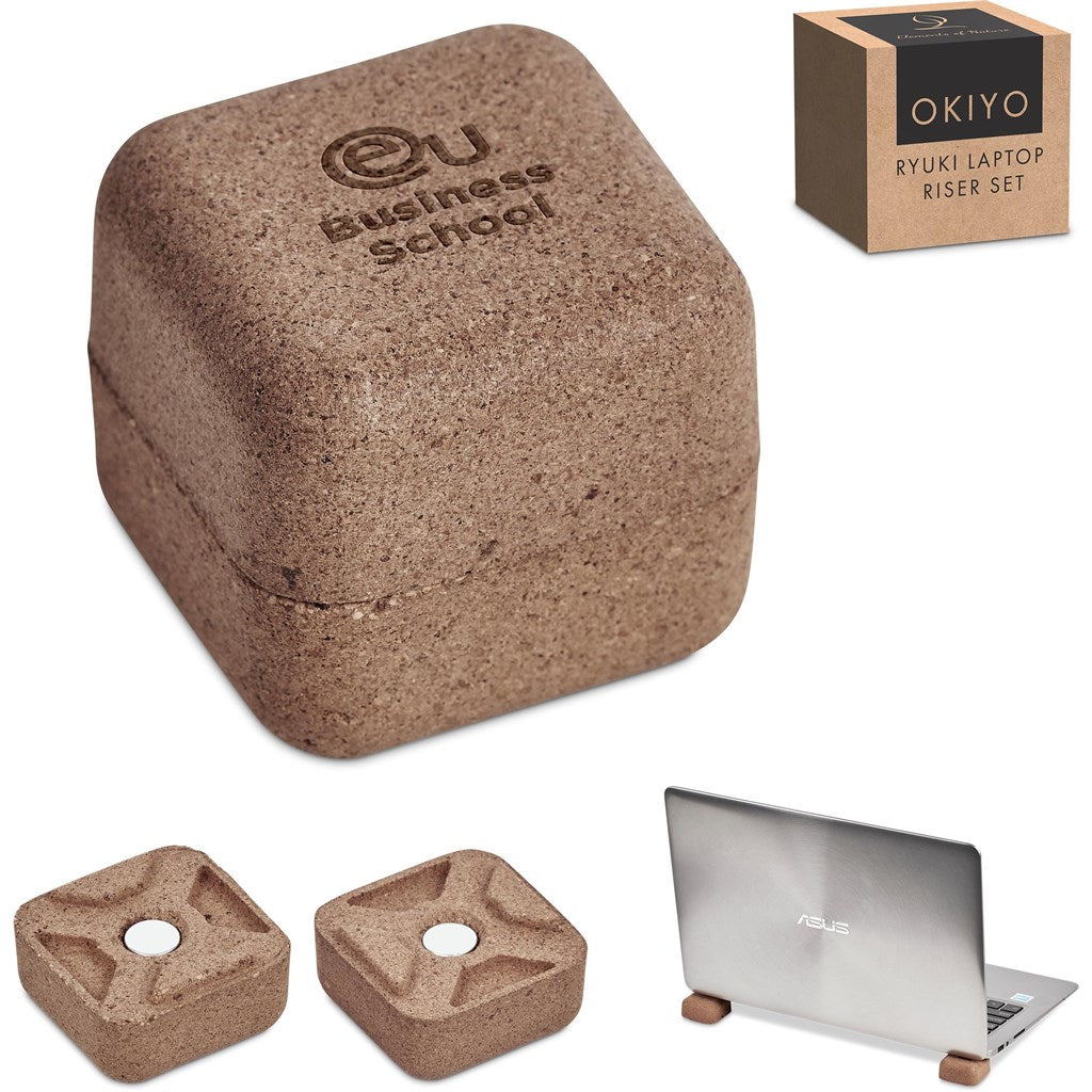 Okiyo Ryuki Laptop Riser Set NATURAL