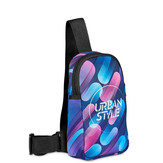 Pre-Printed Sample Hoppla Golden Mile Neoprene Cross Body Bag BLACK