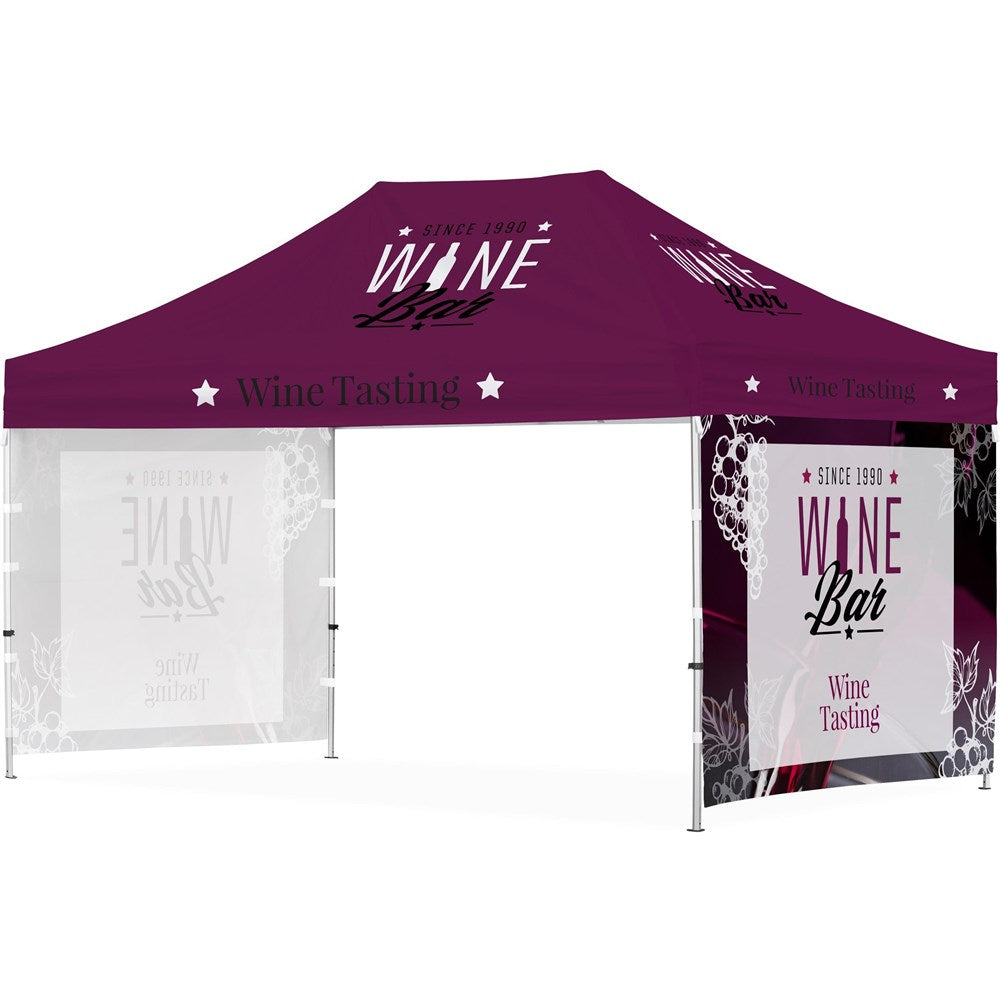 Ovation Sublimated Gazebo 4.5m X 3m - 2 Short Full-Wall Skins Default Title