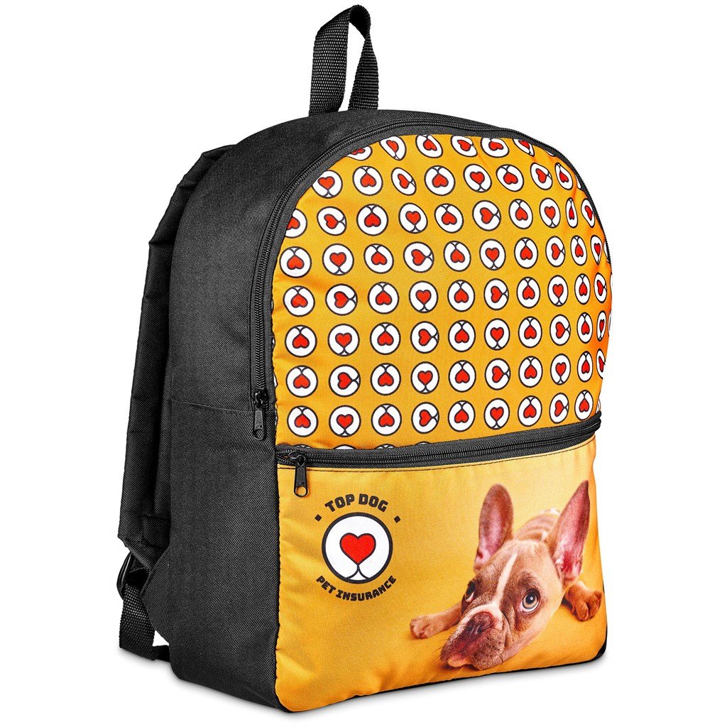 Pre-Printed Sample Hoppla Huron Backpack BLACK