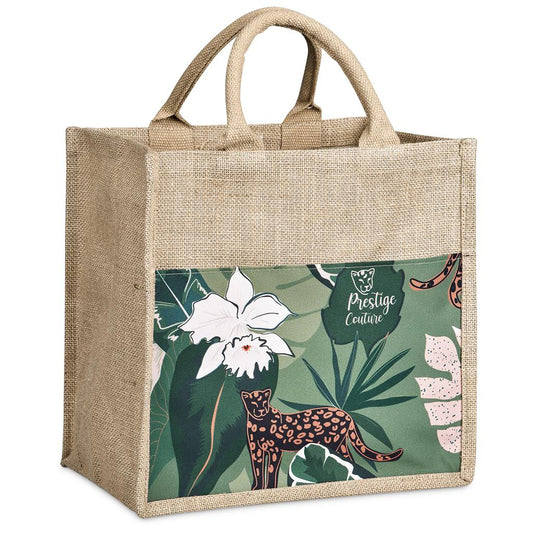 Pre-Production Sample Okiyo Nuri Sublimated Pocket Jute Tote NATURAL