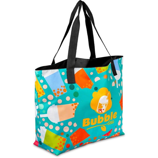 Pre-Printed Sample Hoppla Sunset Beach Bag BLACK
