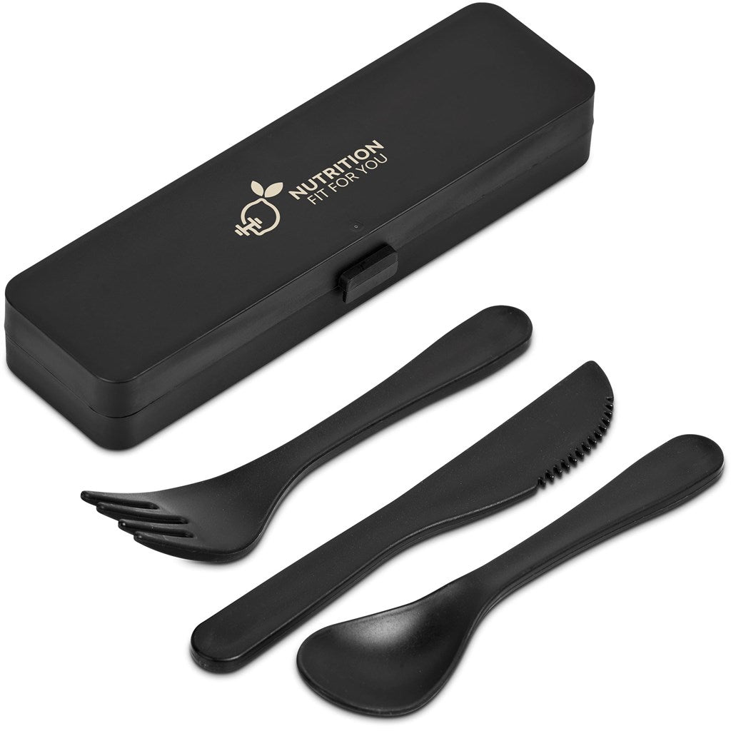 Altitude Cantina Cutlery Set BLACK