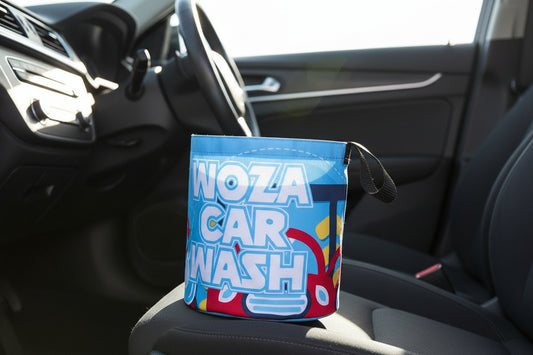 Hoppla Auto Polyester Car Refuse Holder BLACK