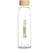 Okiyo Wabi-Sabi Glass Water Bottle - 500ml NATURAL