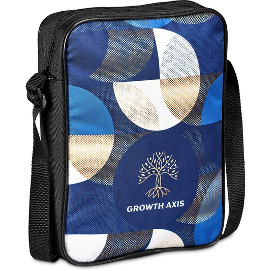 Pre-Printed Sample Hoppla A4 Crossbody Conference Bag BLACK