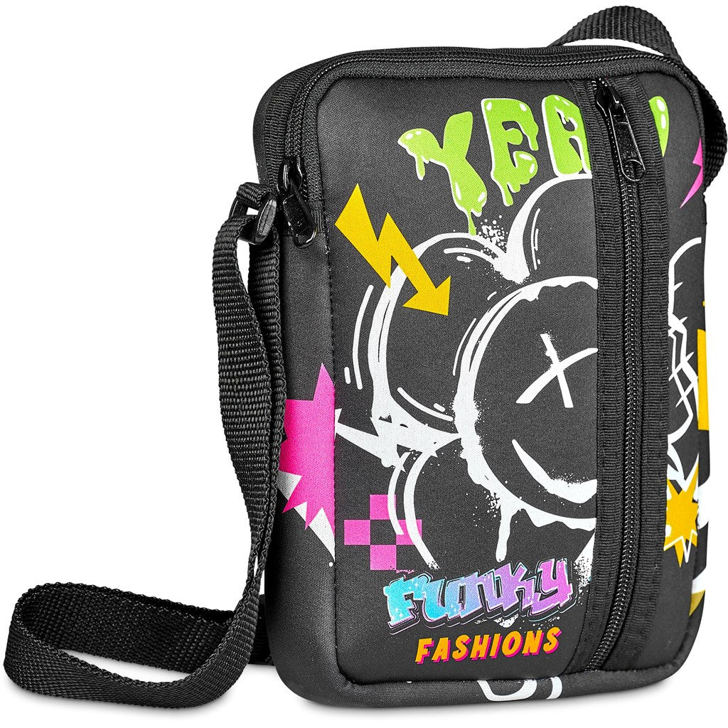 Hoppla Satara Neoprene Large Cell Phone Pouch Default Title BLACK