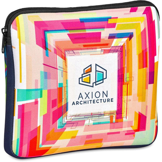 Pre-Printed Sample Hoppla Domain Neoprene Tablet Sleeve BLACK