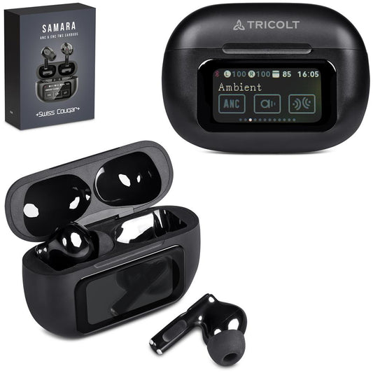 Swiss Cougar Samara ANC & ENC TWS Earbuds BLACK