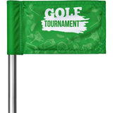 Pre-Production Sample Hoppla Putting Green Flag SOLID WHITE