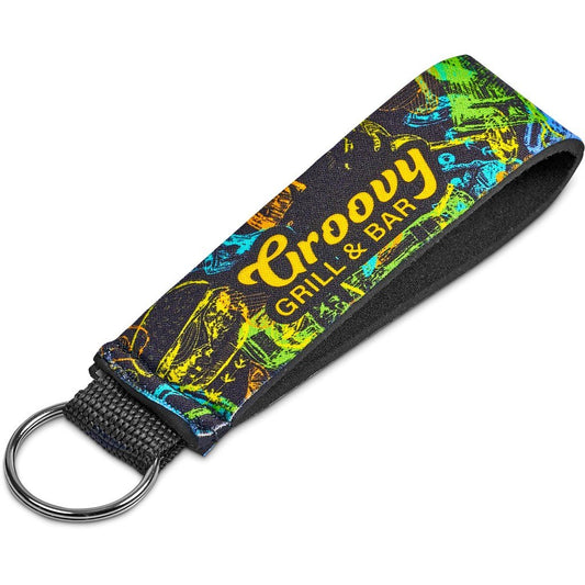 Pre-Production Sample Hoppla Two Ocean Neoprene Wrist Keyring BLACK