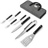 US Basic Greyston 7-Piece Braai Set GREY
