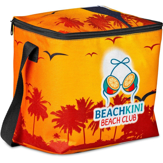 Pre-Printed Sample Hoppla Quebec Recycled PET 12 Can Cooler BLACK