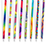 Pre-Production Sample Altitude Snap Clip Single Sided Satin Lanyard
