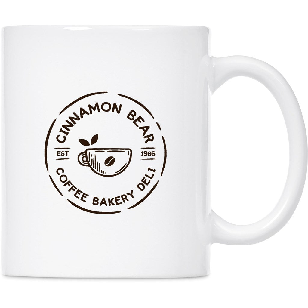 Altitude Oslo Ceramic Coffee Mug - 330ml SOLID WHITE