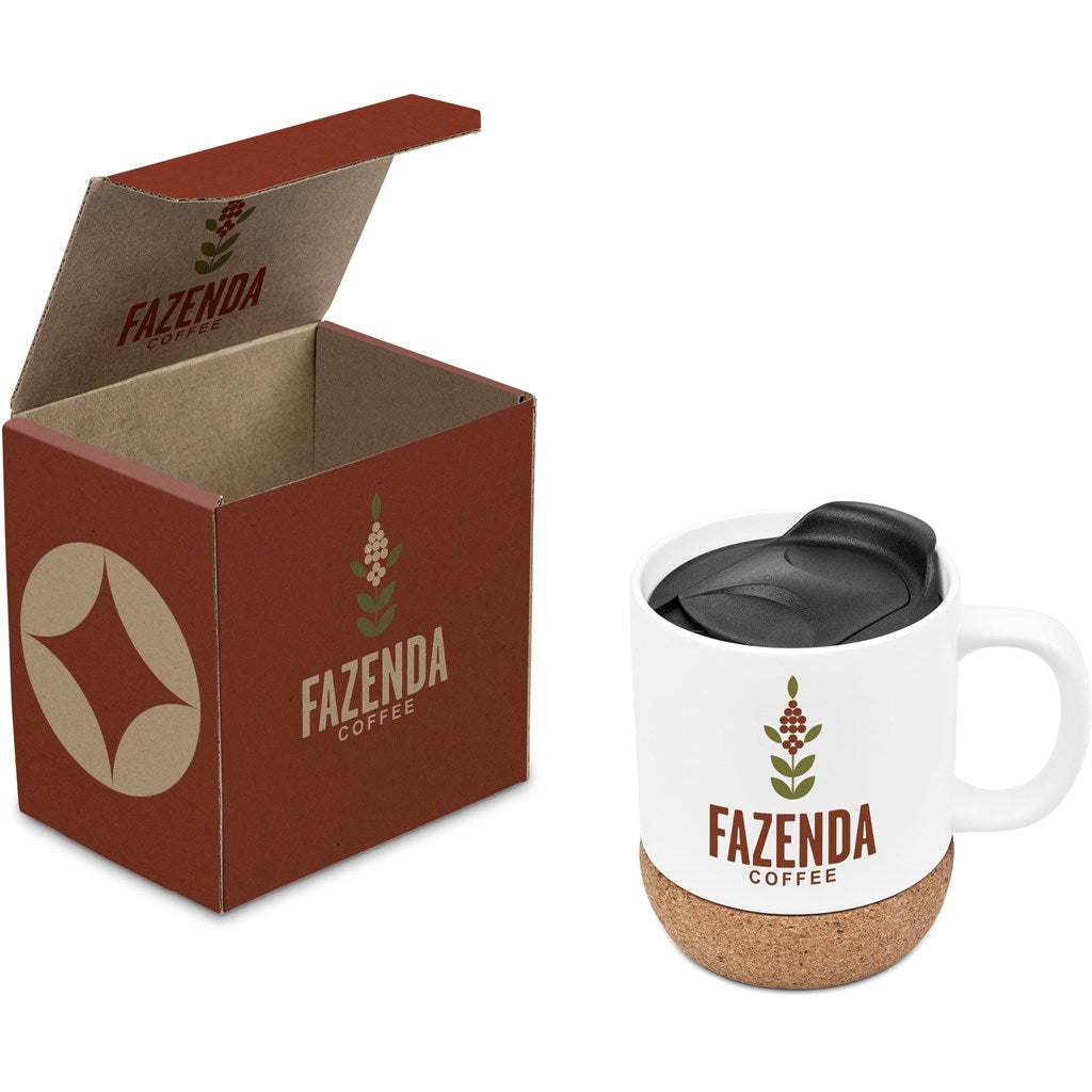 Serendipio Sienna Mug in Bianca Custom Gift Box SOLID WHITE