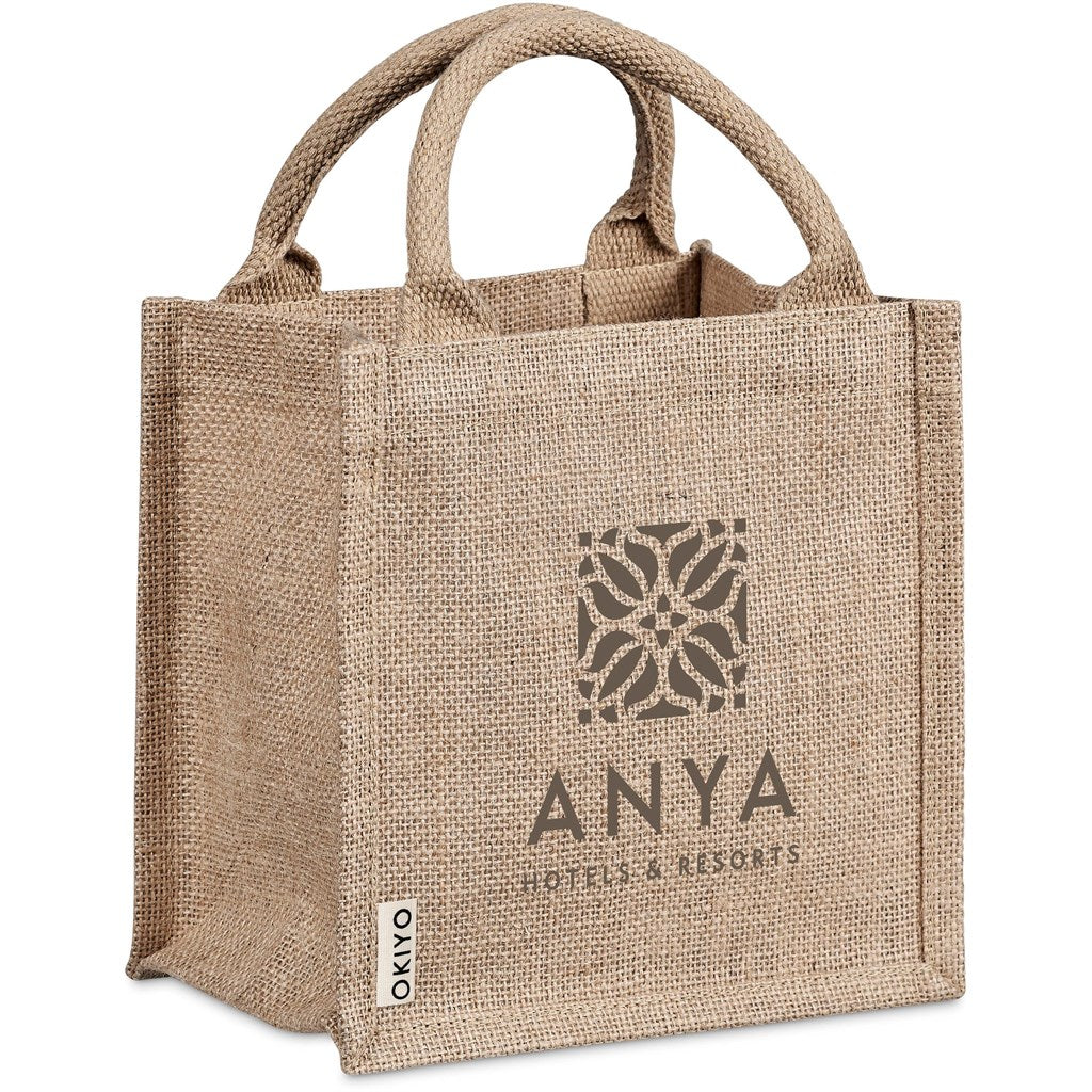 Okiyo Miyag Mini Jute Gift Bag NATURAL