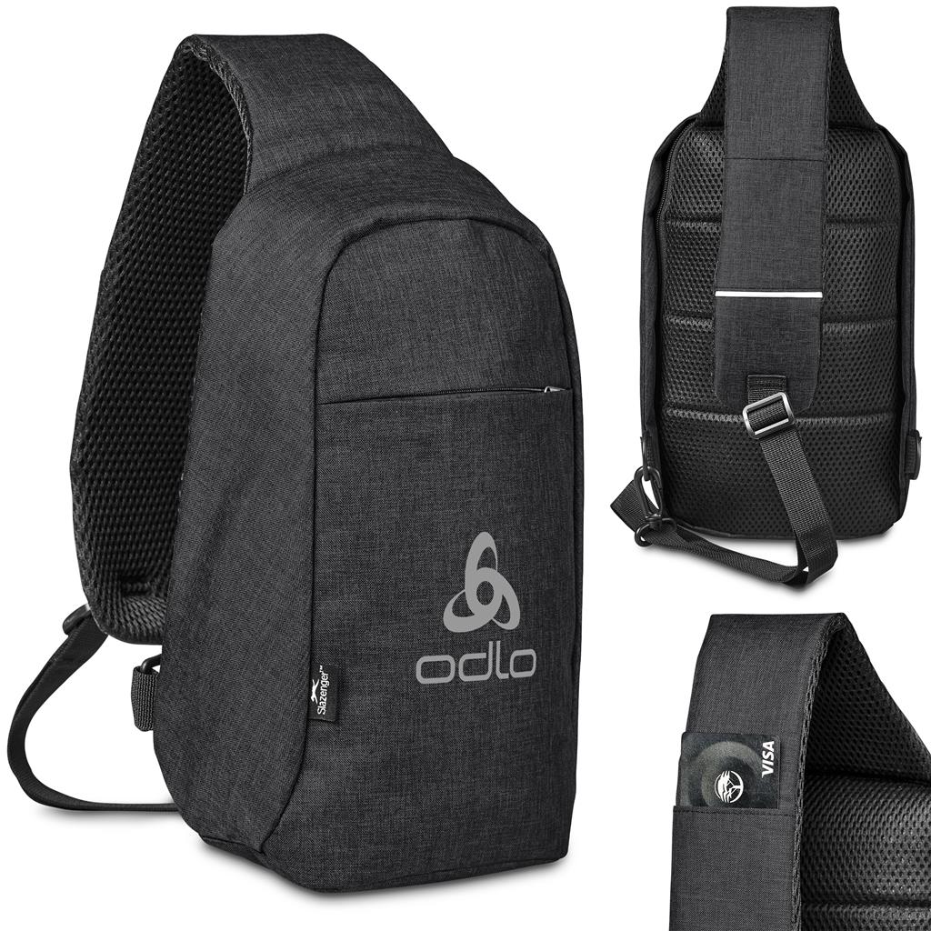 Slazenger Turfmoor Anti-Theft Crossbody Sling Bag DARK GREY