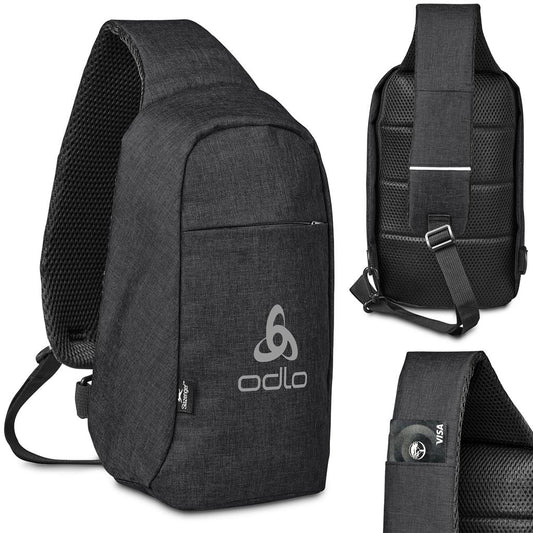 Slazenger Turfmoor Anti-Theft Crossbody Sling Bag DARK GREY
