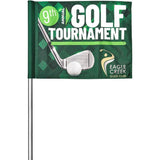 Pre-Production Sample Hoppla Tournament Golf Flag SOLID WHITE