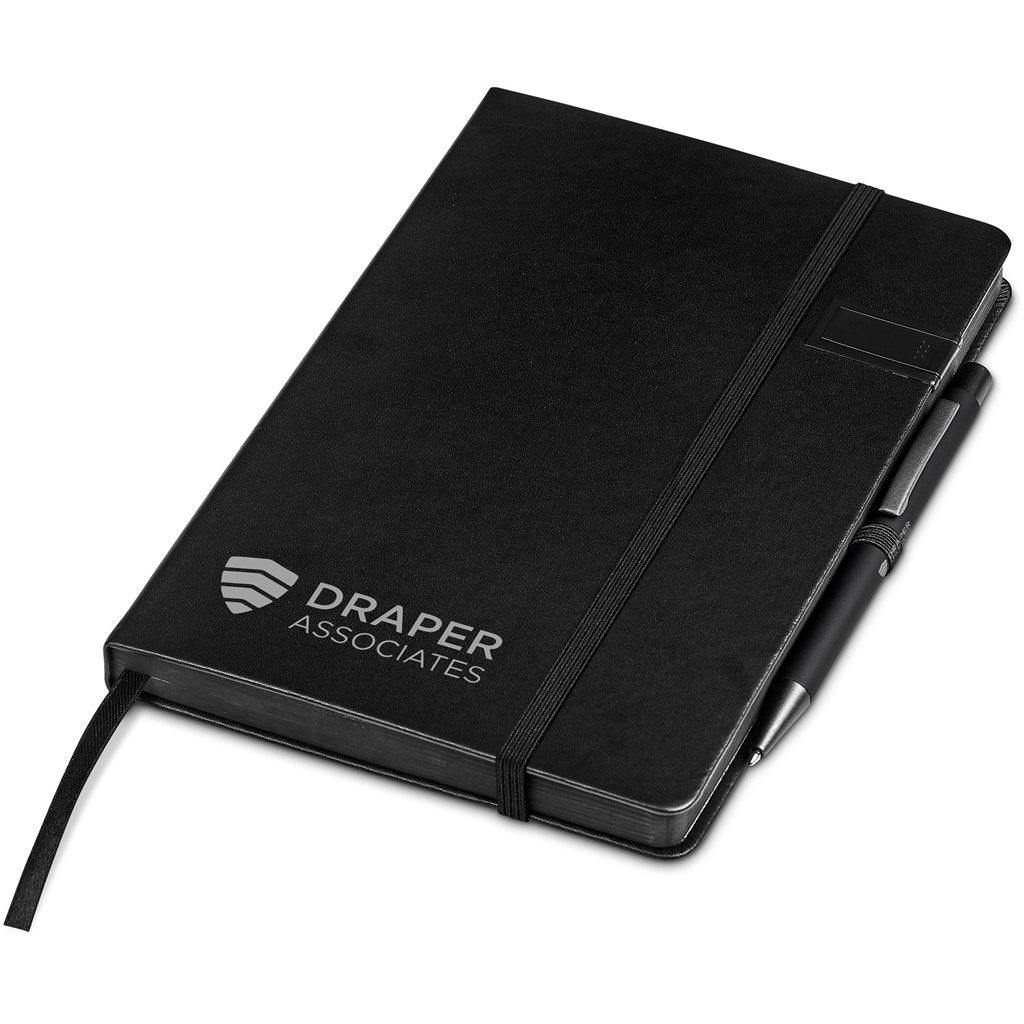 Altitude Billenium Flash Drive Notebook & Pen Set - 8GB 8GB BLACK