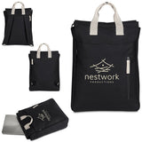 Serendipio Cityline Cotton Canvas Laptop Backpack