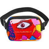 Pre-Printed Sample Hoppla Lula Neoprene Waist Bag BLACK