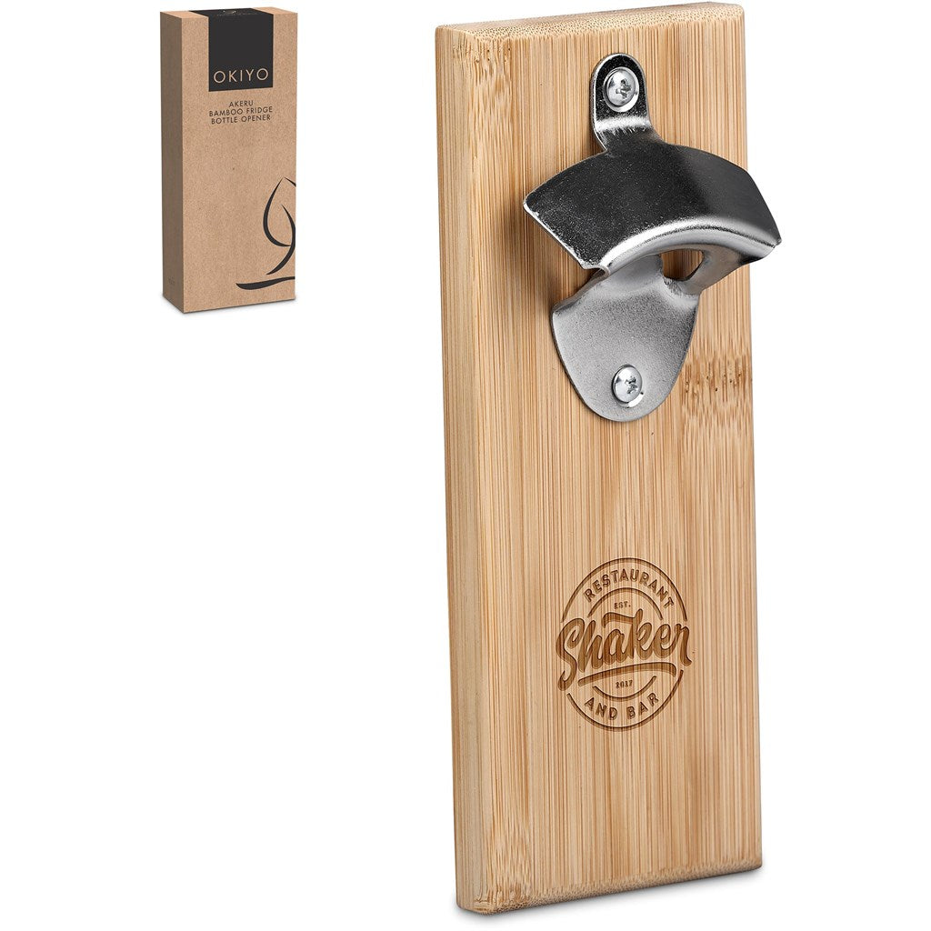 Okiyo Akeru Bamboo Fridge Bottle Opener NATURAL