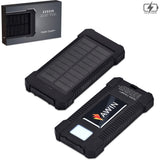 Swiss Cougar Durban Fast Charge 20W Solar Power Bank -10000mAh BLACK