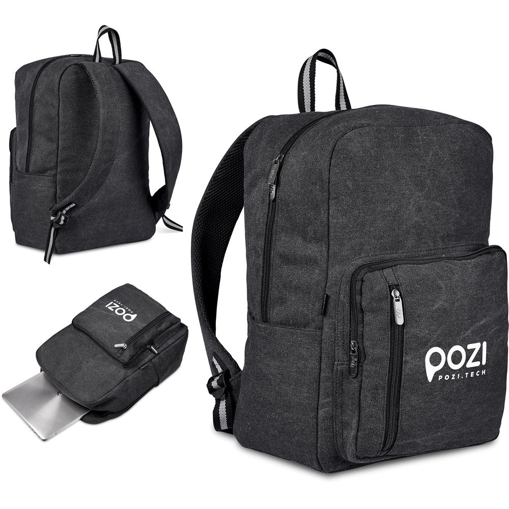 Serendipio Northbridge Canvas Laptop Backpack BLACK